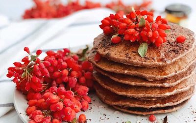 پنکیک کاکائویی با پودر رشد