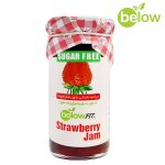 مربای توت‌فرنگی بدون شکر بی‌لوفیت 300 گرمی | طعم طبیعی و رژیمی | فروشگاه جلیل آتا