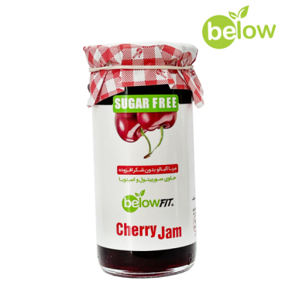 مربای آلبالو بدون شکر بی‌لوفیت 300 گرمی | طعم طبیعی و بدون شکر | فروشگاه جلیل آتا